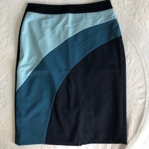 Ann Taylor Factory Blue Pencil Skirt